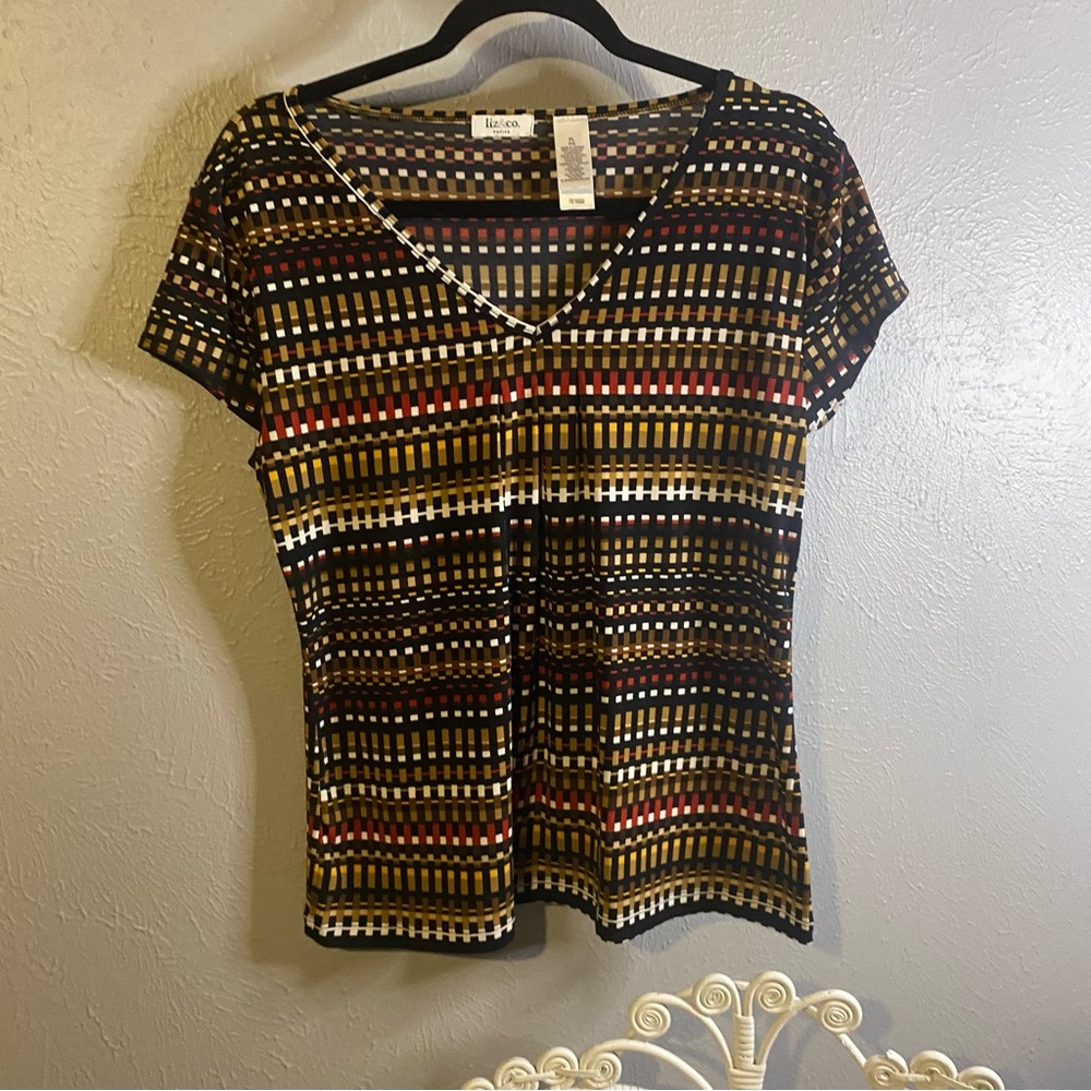 Liz Claiborne short sleeve blouse